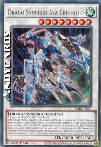 Drago synchro ala - ala, cristallo