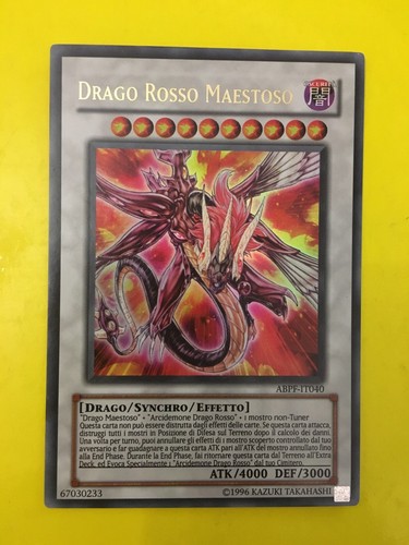 Carta drago rosso - yu, gi